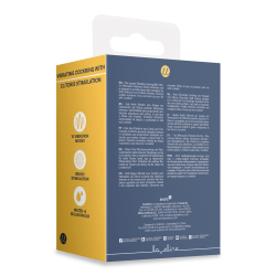 Vibrating Cockring with Clitoris Stimulation - Indigo Blue