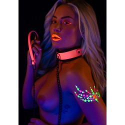 Taboom Glow In the Dark Collar and Chain Leash