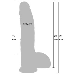 Realistic Dildo Liquid Silicone 23 cm