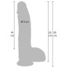Realistic Dildo Liquid Silicone 23 cm