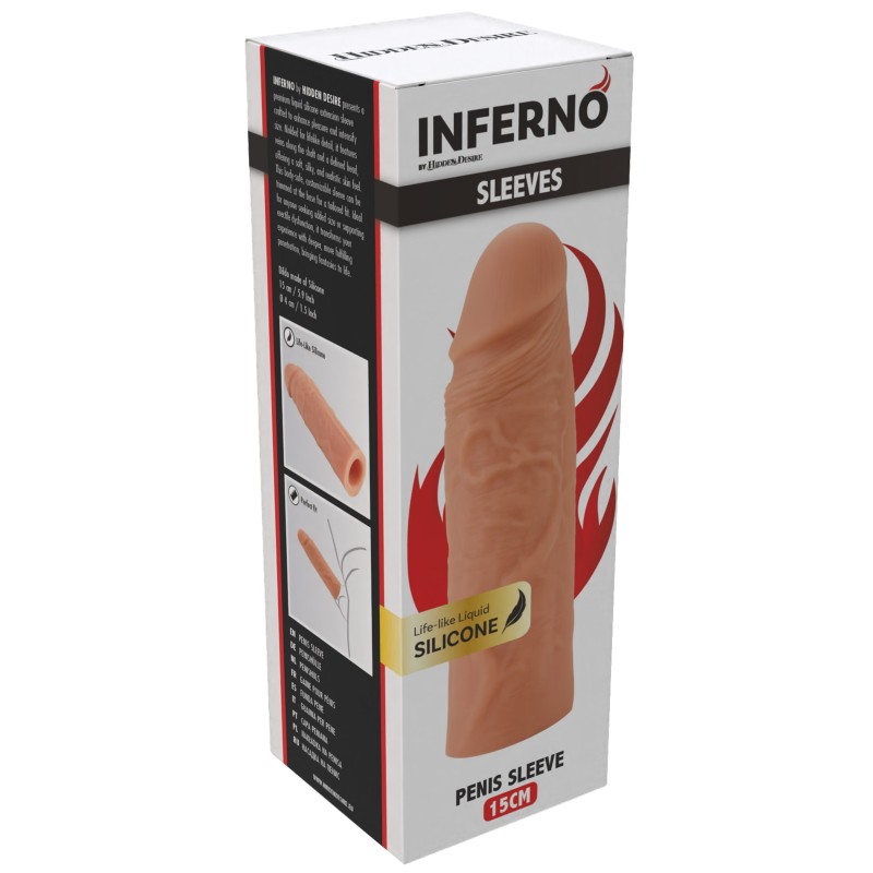 Penis Sleeve Liquid Silicone 15 cm