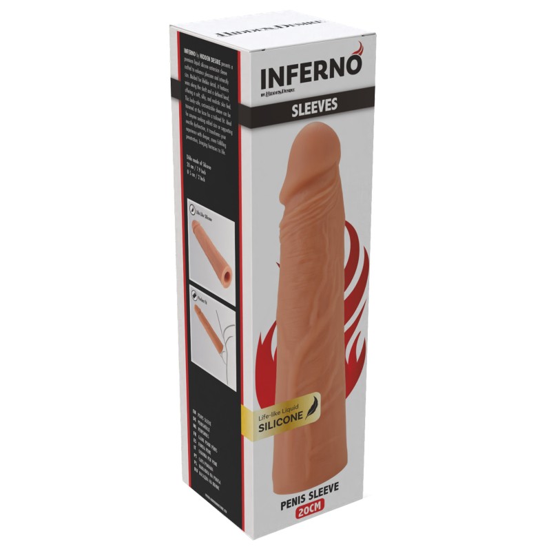 Penis Sleeve Liquid Silicone 20 cm