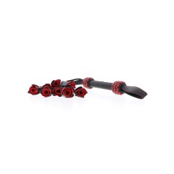 Genuine Leather Roses Whip