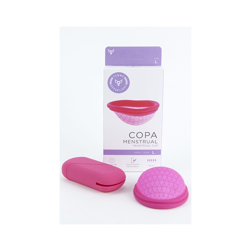 Menstrual Cup Size L - Pink