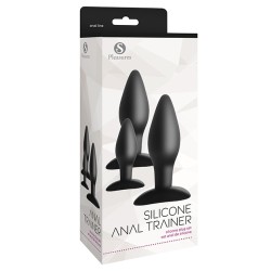 Silicone Anal Trainer Set Black