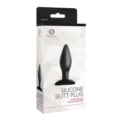 Silicone Butt Plug Small Black
