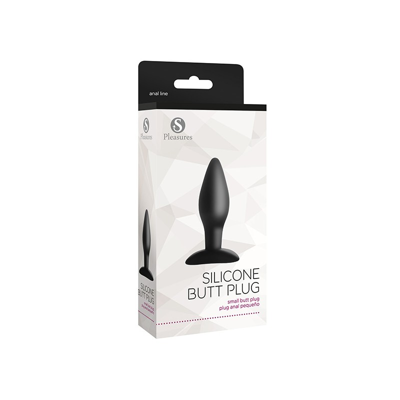 Silicone Butt Plug Small Black