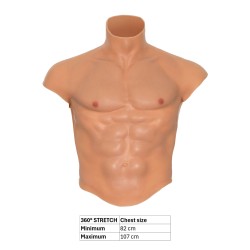 Silicone Torso Pecs and Abs