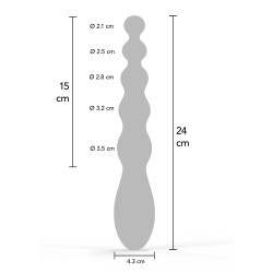 Beaded Anal Power Vibrator
