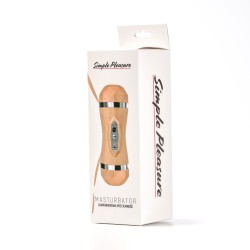 Simple Pleasure masturbator dwustonny końce wagina usta beżowy