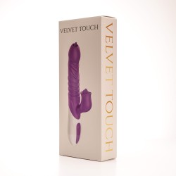 Velvet Touch wibrator silikonowy typ króliczek ładowany usb fioletowy