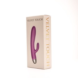 Velvet Touch wibrator silikonowy typ króliczek ładowany usb fioletowy