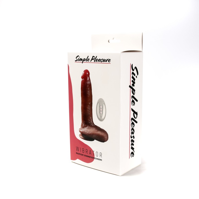 Simple Pleasure wibrator realistyczny sterowany zdalnie ładowany usb
