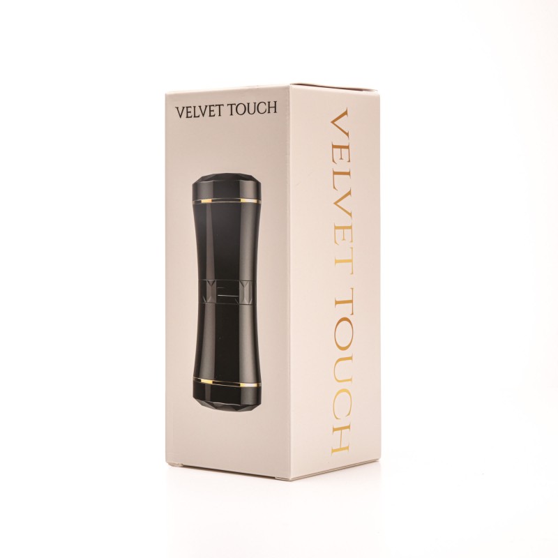 Velvet Touch masturbator dwustonny końce wagina usta czarny