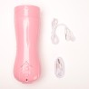 Velvet Touch masturbator pulsacyjny z wibracją oraz efektami dźwiękowymi wagina cyberskóra ładowany usb różowy