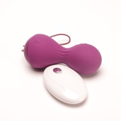 Velvet Touch kulki wibrujące sterowane zdalnie ładowane usb fioletowe