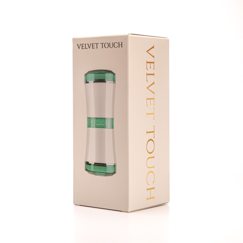 Velvet Touch masturbator dwustronny wagina usta cyberskóra biały