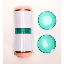 Velvet Touch masturbator dwustronny wagina usta cyberskóra biały