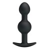 Party Up korek analny kulki silikonowy kolor czarny James