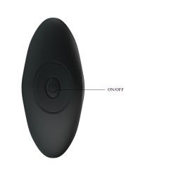 Party Up korek analny wibrujący silikonowy ładowany usb kolor czarny Keith