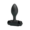 Party Up korek analny wibrujący silikonowy baterie kolor czarny Ken