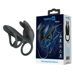 Party Up pierścień wibrujący ładowany usb kolor czarny Mark