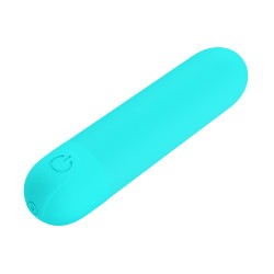 Party Up wibrator mini typ bullet ładowany usb kolor turkusowy Harry