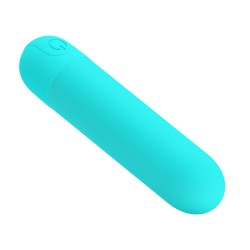 Party Up wibrator mini typ bullet ładowany usb kolor turkusowy Harry