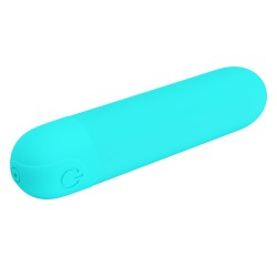 Party Up wibrator mini typ bullet ładowany usb kolor turkusowy Harry