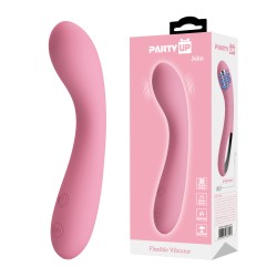 Party Up wibrator silikonowy ładowany usb kolor pudrowy róż John