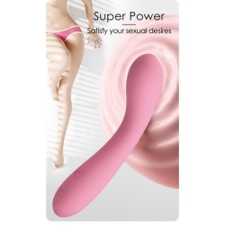 Party Up wibrator silikonowy ładowany usb kolor pudrowy róż John