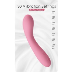 Party Up wibrator silikonowy ładowany usb kolor pudrowy róż John