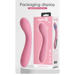 Party Up wibrator silikonowy ładowany usb kolor pudrowy róż John