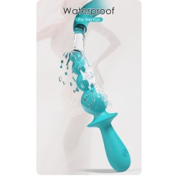 Party Up wibrator analny ładowany usb kolor turkusowy Evajane