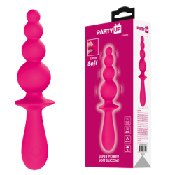 Party Up wibrator analny ładowany usb kolor różowy Evajane