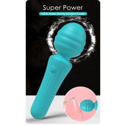 Party UP masażer kulowy magiczna różdżka ładowany usb kolor turkusowy Duuna