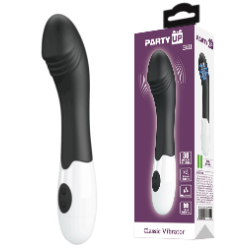 Party Up wibrator silikonowy baterie kolor czarny Bill