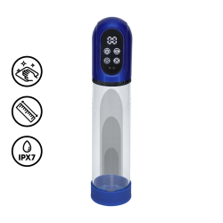 Engage - Automatic Waterproof Penis Pump and Masturbator - Metallic Blue