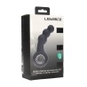 Vibrating Beaded Silicone Prostate Massager with Loop - Black