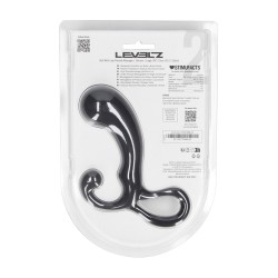 Bulb with Loop Silicone Prostate Massager - L - Black