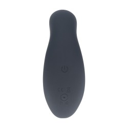 Dual Motor Remote Control Dual Motor Vibrating Liquid Silicone Prostate Stimulator - Black