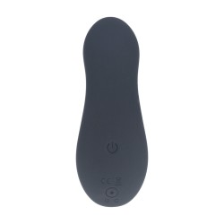 Dual Motor Remote Control Beaded Vibrating Liquid Silicone Prostate Stimulator - Black