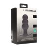 Tri Bulb Vibrating Silicone Anal Plug - Black