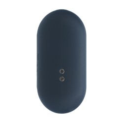 Hexagonal Vibrating Silicone Anal Plug - M - Black