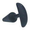 Classic Vibrating Silicone Anal Plug - S - Black