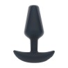 Classic Vibrating Silicone Anal Plug - S - Black