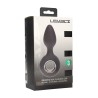 Vibrating Silicone Anal Plug with Loop - Black