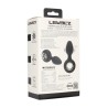 Vibrating Silicone Anal Plug with Loop - Black