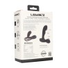 Vibrating and Tapping Silicone Prostate Massager with Ball Stimulator - Black