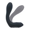 Vibrating Heating Bendable Tapping Silicone Prostate Stimulator - Black